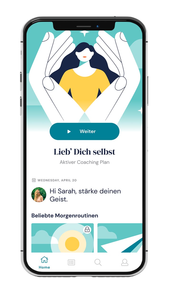 Der digitale Personal Trainer hilft, sich neue Routinen anzueignen - für jede Menge good energy im Alltag. Foto: © Living Hotels & Mindshine