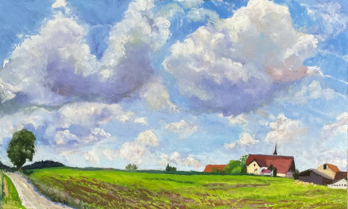 Shoshanna Ahart „Sommer Himmel über Pietenfeld“