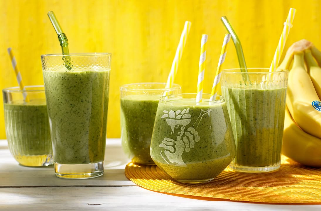 Healthy spinach Chiquita banana smoothie. Bild: ©Chiquita