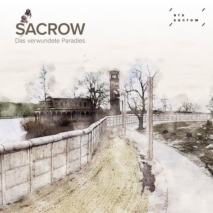 Plakat „Sacrow das verwundete Paradies“ auf Facebook und Instagram
