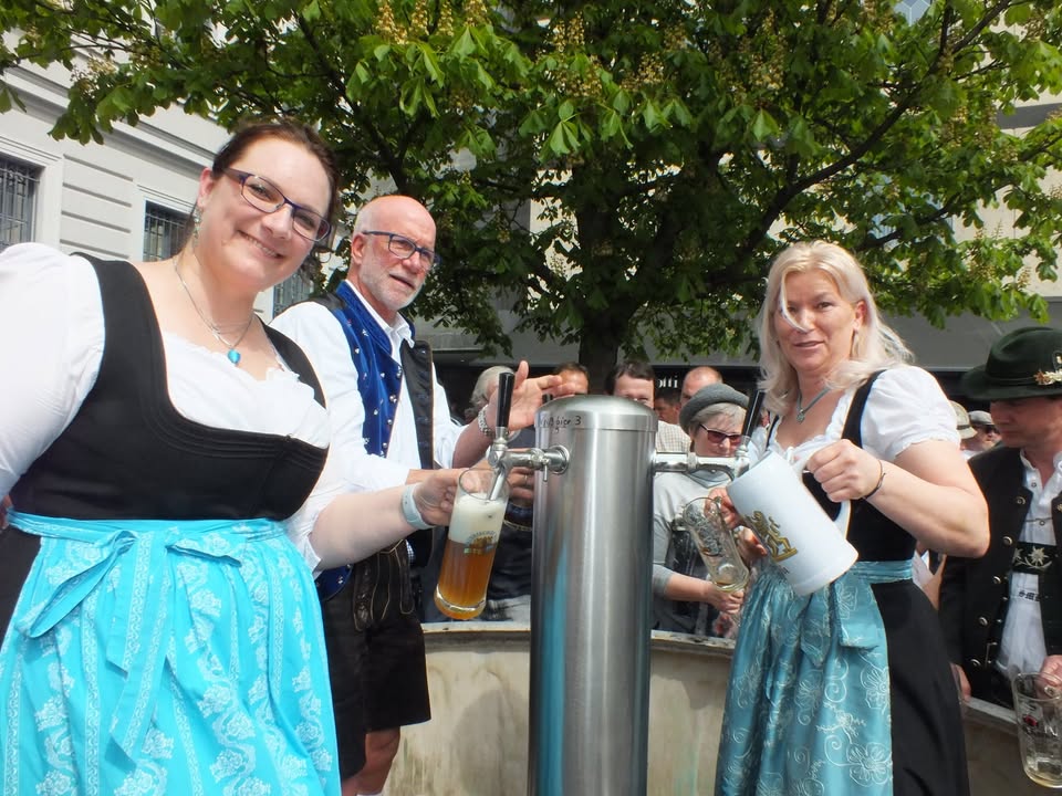 Freibierausschank am „Tag des Bayerischen Bieres“ in München 2018. Archivfoto: Brigitte Karch