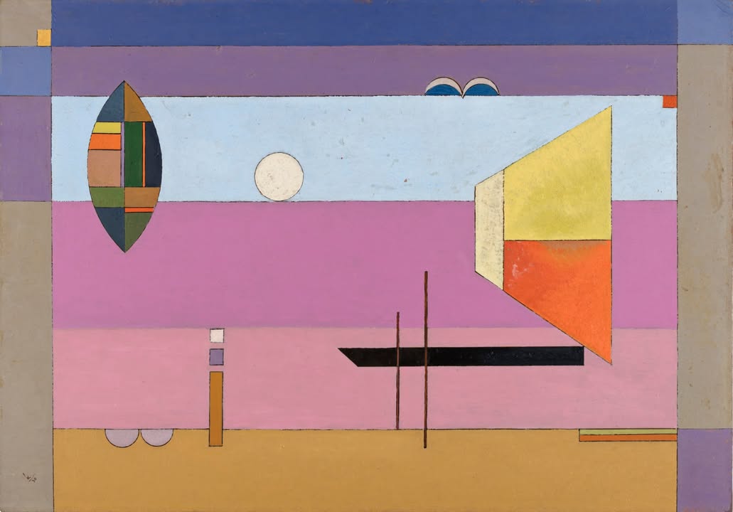 Wassily Kandinsky, Kühle Streifen, Juli 1930. ©: Kunsthalle Bielefeld, Philipp Ottendörfer