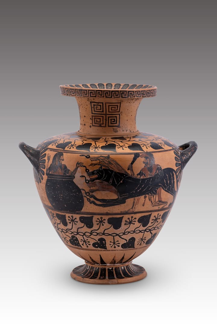 Hydria (Wasserkrug), Keramik, 6. Jahrhundert v. Chr. Fotograf: Stefano Dal Pozzolo. ©ETRU Museo Nazionale Etrusco, Collezione Castellani