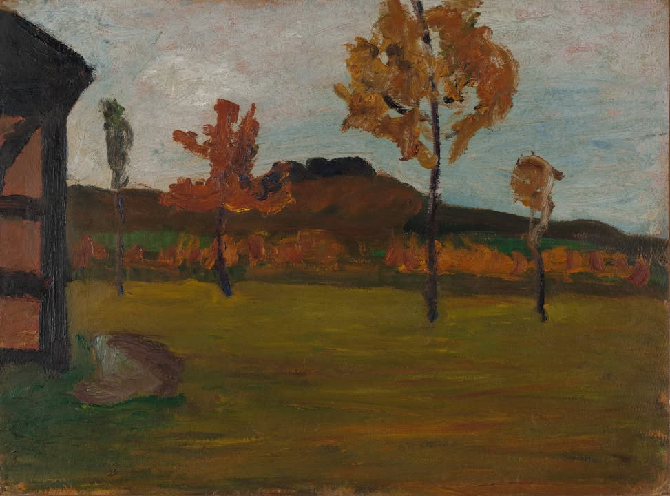Paula Modersohn-Becker, Herbstliche Landschaft am Weyerberg, um 1900. Öltempera auf Karton, Dauerleihgabe Fritz Behrens Stiftung. © Landesmuseum Hannover
www.landesmuseum-hannover.de